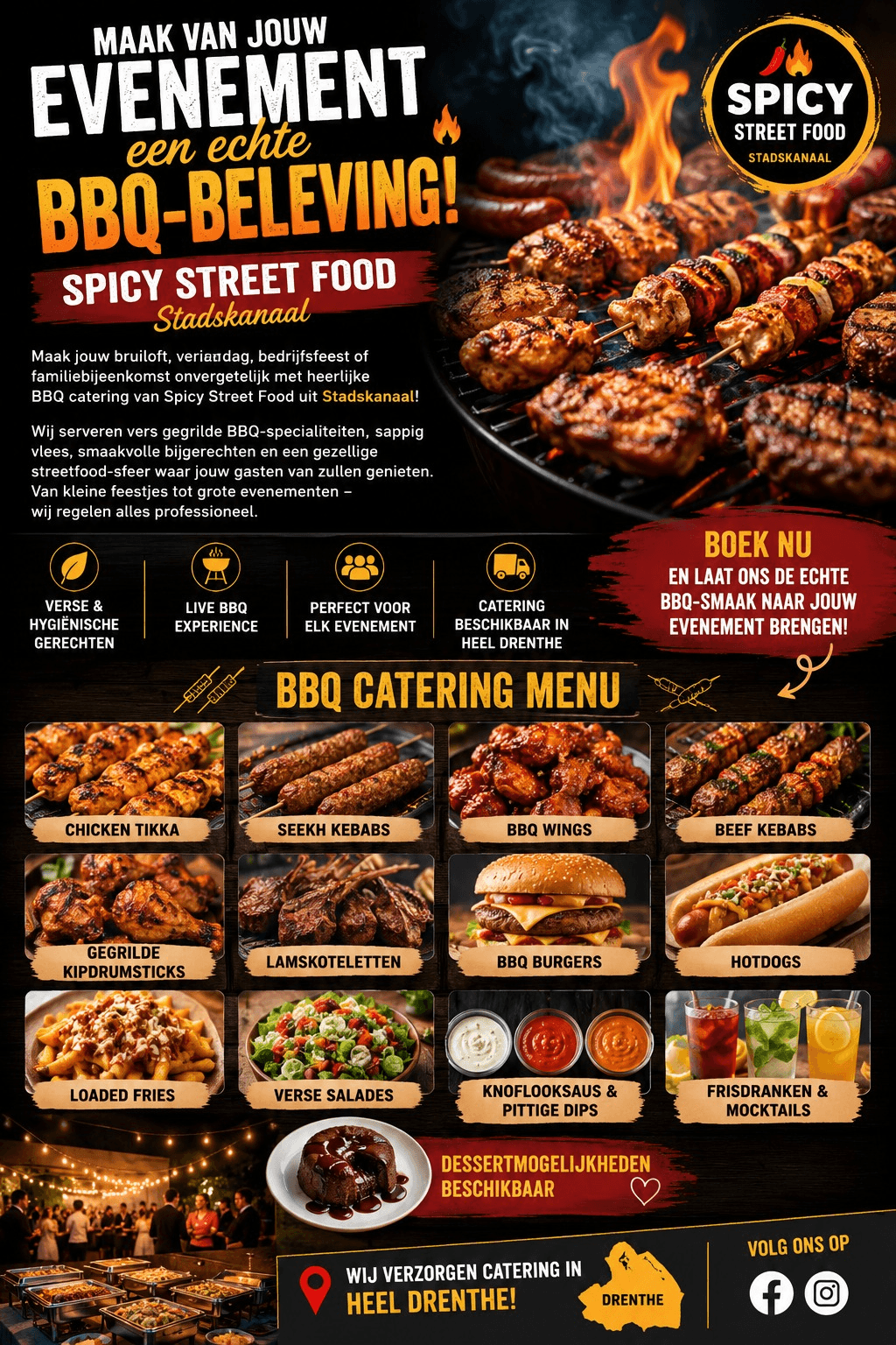 BBQ catering poster